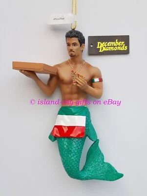 RARE December Diamonds APIZZZATHAT Merman Ornament ©2019 Brand New - Retired - Image 1 of 4
