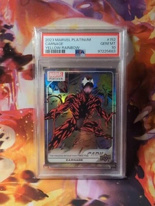 2024 UD Marvel Platinum Carnage #152 Amarillo Arco Iris PSA Gema Clasificada Como Nueva 10 Difícil de Encontrar - Imagen 1 de 3