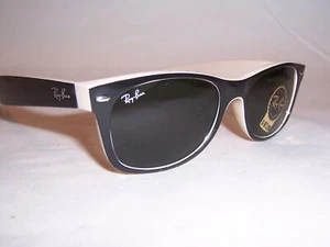 New RAY BAN Sunglasses WAYFARER 2132 875 BLACK BEIGE/GREEN 52mm AUTHENTIC - Bild 1 von 7