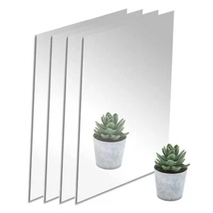 12 x 24 Rectangular Acrylic Mirror Sheet 4-Pack, 1.8mm 12 x 24'' (4-Pack) - Picture 1 of 7