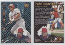 1997 Pacific Crown Collection Prism Light Blue Ivan Rodriguez #71 HOF