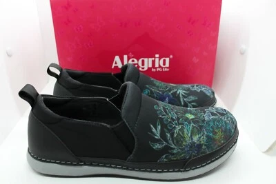SHOES/FOOTWEAR - Alegria Alchemie black bouquet slip on shoe  SIZE 38/7 - image 1 of 4