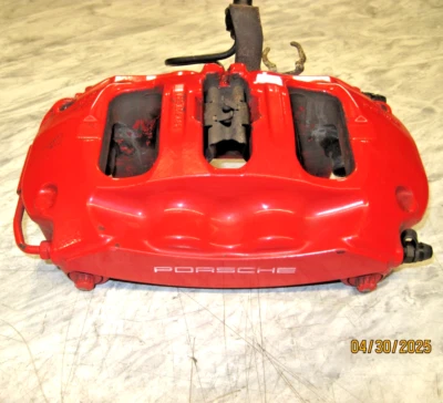 2010 - 2016 OEM Porsche Panamera 4.8L Right Rear Red Brembo Brake Caliper & Line Foto 1 de 4