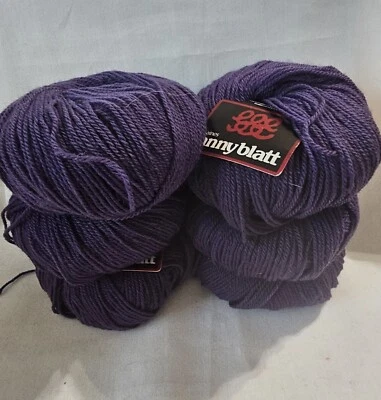 Hoja Anny 100% lana hilo púrpura (6) hecho en FRANCIA Foto 1 de 3