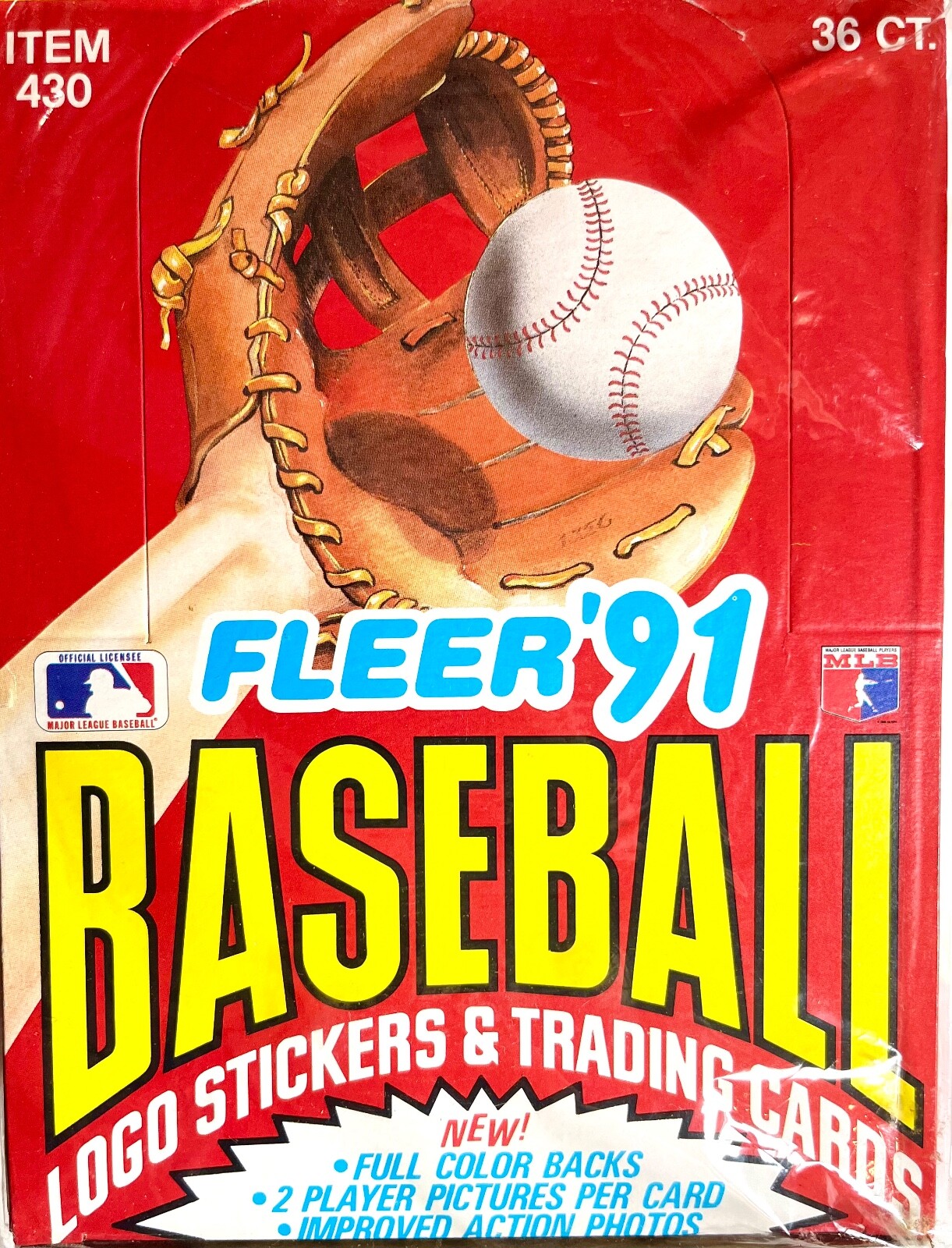 1991 Fleer baseball cards 1 box of 36 unopened pks item 430 | eBay