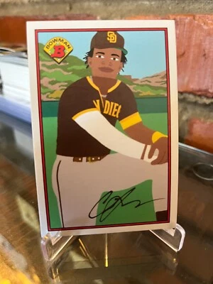 2021 Bowman X Keith Shore #19 C.J. Abrams Base Card Topps 1989 - Image 1 of 2