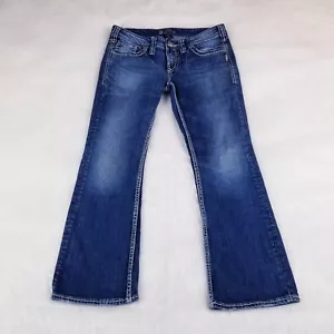 Jeans donna Aiko bootcut argento taglia 29/29 misura 31x27 - Foto 1 di 7