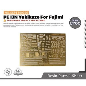 SSMODEL SSPE700026 1/700 Model Detail Up Set PE IJN Yukikaze For Fujimi - Picture 1 of 3