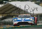 Briscoe, Dixon, Westbrook Hand Signed Ford Gt Le Mans 2017 12X8 Photo 4.