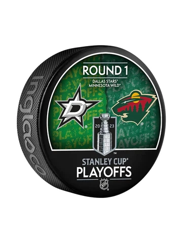 2023 Stanley Cup Playoffs RD 1 Dallas Stars vs Minnesota Wild Hockey Puck Cover
