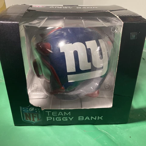 NFL New York Giants Piggy Bank Forever Collectibles New In Box With Plastic Cover