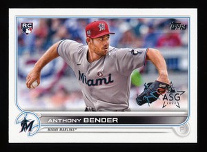ANTHONY BENDER RC 2022 TOPPS ASG FOIL STAMPED PARALLEL #160 ALL-STAR GAME