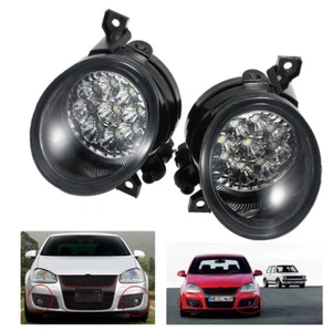1 Pair 9 LED Fog Light Bright White Lamp fit for VW GOLF GTI MK5 JETTA New - Picture 1 of 5