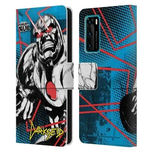 JUSTICE LEAGUE DC COMICS DARKSEID COMIC ART LEATHER BOOK CASE FOR HUAWEI PHONE 4 - Picture 1 of 9