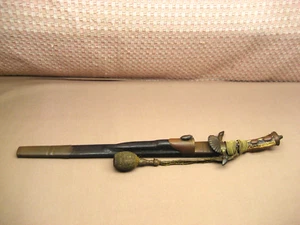 WWI German Military Officer Antique Engraved Hunting Dagger Sword Knife Scabbard - Picture 1 of 19