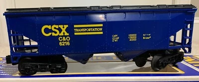 K-Line K-6216, CSX Covered Hopper, (# 6216), O/O27 Gauge, LN - Image 1 of 4