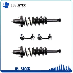 4 Pieces Rear Struts & Coil Springs & Sway Bar Link For 2008-2014 Dodge Avenger - Picture 1 of 5