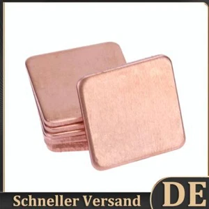 10 Stück 15 mm x 15 mm 0,3 mm Kühlkörper-Kupfer-Unterlegscheiben-Thermopads für - Bild 1 von 5