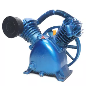 Pompa Compressore Aria 2 Cilindri 175psi 5HP Stile V Motore Doppia Testa Doppio Stadio - Foto 1 di 11