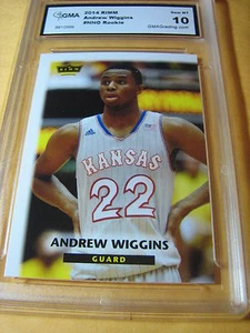 ANDREW WIGGINS KANSAS TIMBERWOLVES 2014 RIMM ROOKIE RC # NNO GRADED 10 L@@@K - Bild 1 von 1