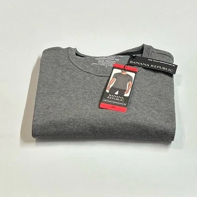Banana Republic Men’s Luxe Touch Performance Tee, Gray, Size M - Image 1 of 4