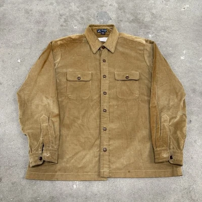 Chaqueta Camisa Vintage Años 60 Bromley Pana Fácil Abotonada Talla XL EE. UU. Hecha en EE. UU. Foto 1 de 4