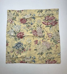 Pottery Barn Elodie Euro Sham Yellow Floral Pillowcase 24"-25" Square French - Picture 1 of 5