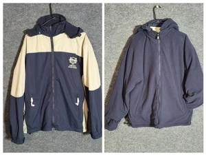 Herren Wende Windbreaker GOGO Jacke blau hellbraun bestickt Unicoi State Park - Bild 1 von 19