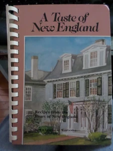 Spiral HC Cookbook 1990 TASTE of NEW ENGLAND Jr League of Worcester MA - Imagen 1 de 5