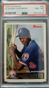 1995 Bowman-Vladimir Guerrero SR Rookie card Graded PSA 8! Hall of Famer, Rare - Picture 1 of 3