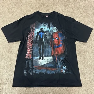 Vintage Spiderman Symbiote Choices Mad Engine Graphic T Shirt Marvel Sz 2XL Y2K - Picture 1 of 6