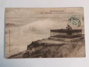 CPA 35 SAINT-MALO - Le Tombeau par gros temps - Imagen 1 de 2