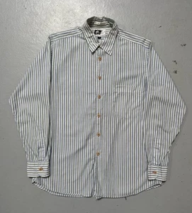 Engineered Garments Nepenthes Work Shirt Made In USA Stripe Casual Workwear S - Picture 1 of 13
