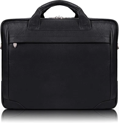 McKlein EE. UU. Cuero Negro Unisex Estuche para Laptop Cuero Bridgeport 15 L x 3 Wx 11 H Foto 1 de 4