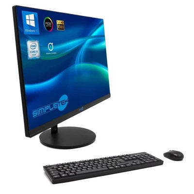 PC Aio i5 24 " FHD Windows 10 Pro 4GB 240GB RGB Refill Wireless Work Home - Image 1 of 4