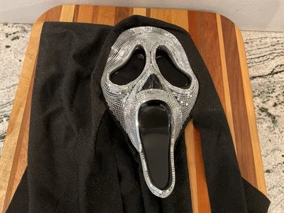 Ghost Face Disco Mirror Adult Mask Spirit Costume - Image 1 of 4