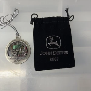 2007 John Deere Pewter Christmas Ornament Model H Tractor #12 Made in USA - Picture 1 of 2