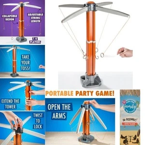 Tiki Toss Collapsible Ring Toss Tower Game – Portable Party Game for 1–4 Players - Picture 1 of 1