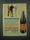 1954 Symons Devon Cyder Ad - 2 out of 3 preferred this cyder