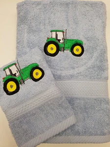 Juego de toallas verdes personalizadas regalos pascua añadir nombre TOALLA DE BAÑO y PAÑO FACIAL - Imagen 1 de 1