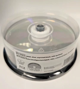 100 MediaRange BD-R 25GB  6x silber shine BluRay MR513 unbedruckt Spindel - Bild 1 von 2