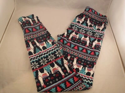 NUEVO Leggings Derek Heart Holiday Herd Llama Talla Pequeña XS XXS Azul Leer LQQK Foto 1 de 3