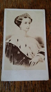 1860'S ANTIQUE CDV EMPRESS EUGENIE OF FRANCE - NAPOLEON III - BULLA FRERES PARIS - Picture 1 of 3