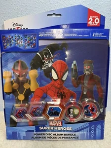 Disney Infinity 2.0 Marvel Super Hero Power Disc Album Bundle + 5 Discs. NIB - Picture 1 of 4