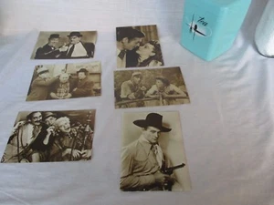 VINTAGE LUDLOW SALES POSTCARDS SET OF 6 Stooges JOHN WAYNE BOGART - Picture 1 of 10