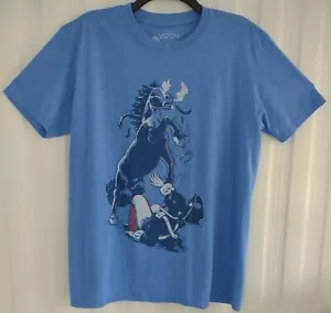 Denver Broncos Bronco knocking down a N.E. Patriot men's Large T-Shirt - Picture 1 of 6