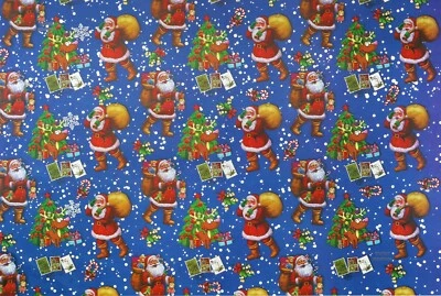 ROCKING PARTY 10 Sheets of Christmas Wrapping Paper Traditional Festive 75cm x 50cm (Style 5)