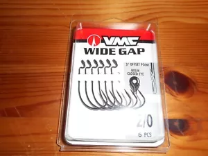 VMC Wide Gap Hook Misura 2/0 - 3" Offset Point - 6 Ganci per Confezione - NUOVO! - Foto 1 di 1