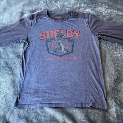 Shelby Built For Speed Campdavid Long Sleeve Blue Shirt Large - Image 1 of 4