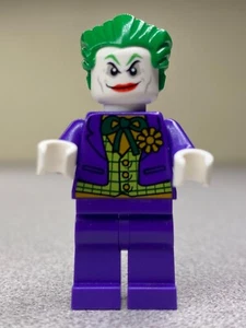 LEGO The Joker Minifigure sh005 wearing lime green vest DC Super Heroes - Picture 1 of 11